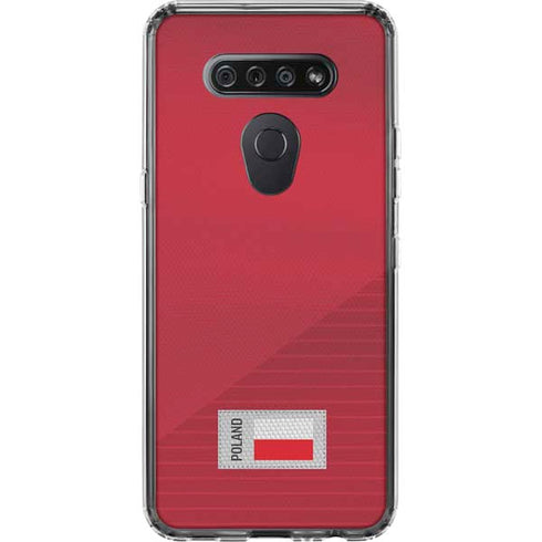 Poland Soccer Flag LG K51/Q51 Clear Case