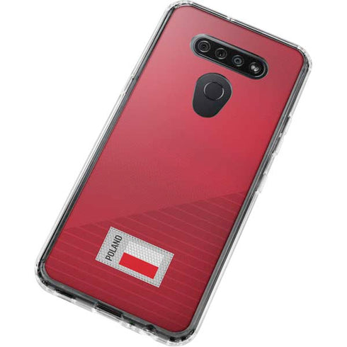 Poland Soccer Flag LG K51/Q51 Clear Case