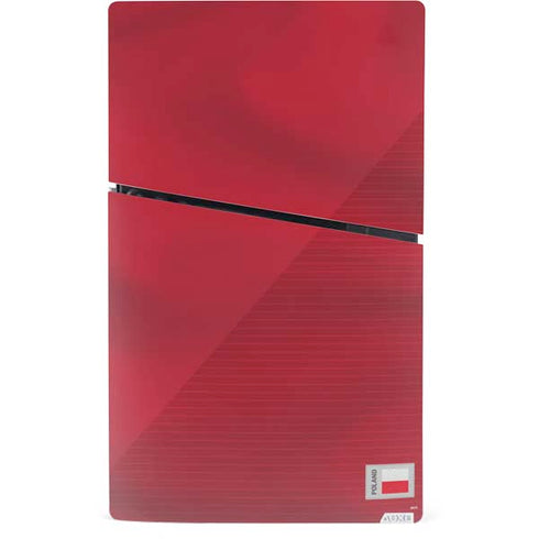 Poland Soccer Flag PS5 Slim Digital Edition Console Skin