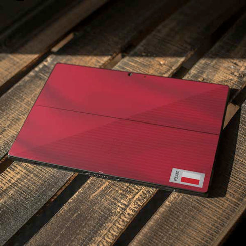 Poland Soccer Flag Surface Pro 7 Skin