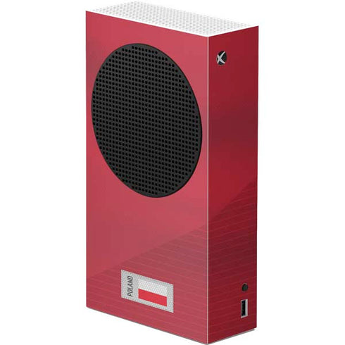 Poland Soccer Flag Xbox Series S Console Skin