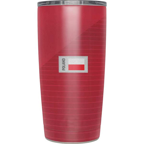 Poland Soccer Flag Yeti 20oz Tumbler Skin