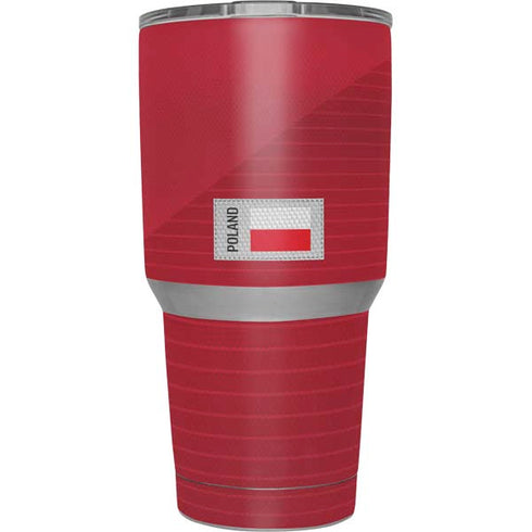Poland Soccer Flag Yeti 30oz Rambler Tumbler Skin