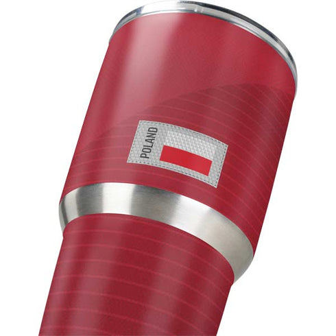 Poland Soccer Flag Yeti 30oz Rambler Tumbler Skin