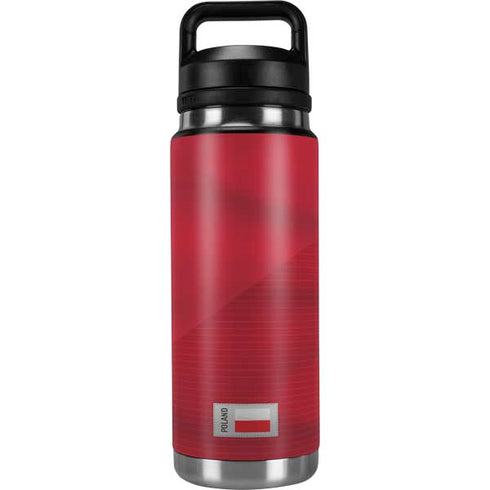 Poland Soccer Flag YETI Rambler 26oz Bottle Skin