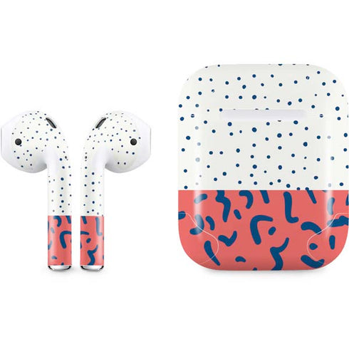 Polka Dot Split Apple AirPods Skin