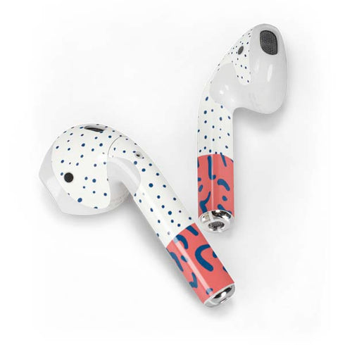 Polka Dot Split Apple AirPods Skin