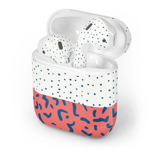Polka Dot Split Apple AirPods Skin