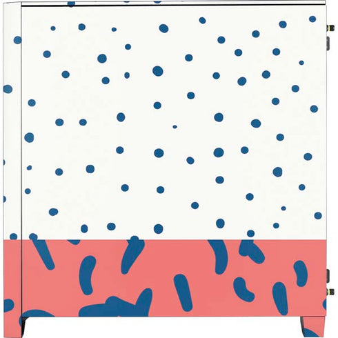 Polka Dot Split Corsair 4000D Tempered Glass Mid-Tower ATX Case Skin