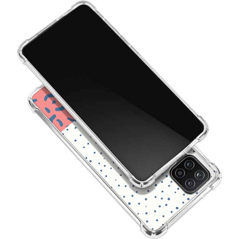 Polka Dot Split Galaxy A12 Clear Case