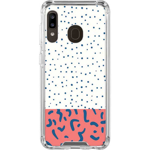 Polka Dot Split Galaxy A30 Clear Case
