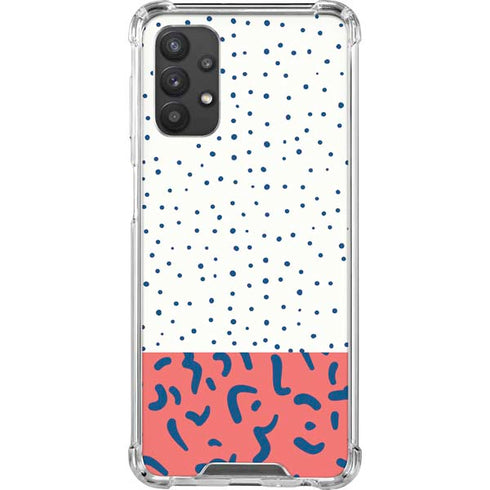Polka Dot Split Galaxy A32 5G Clear Case