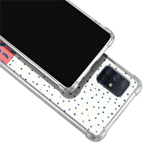 Polka Dot Split Galaxy A51 5G Clear Case