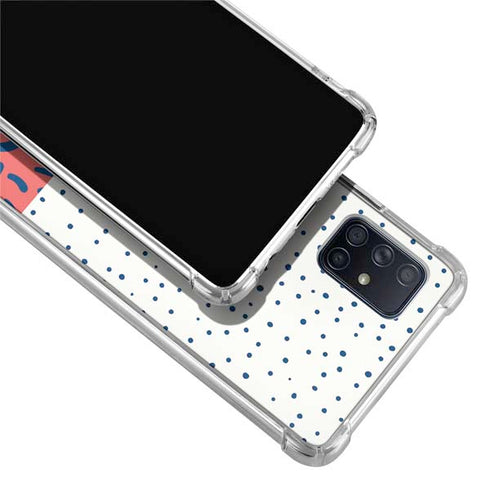 Polka Dot Split Galaxy A71 5G Clear Case