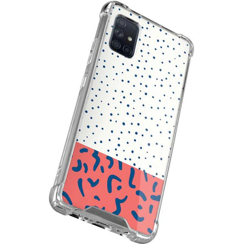 Polka Dot Split Galaxy A71 5G Clear Case
