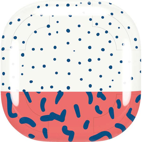 Polka Dot Split Galaxy Buds Live Skin