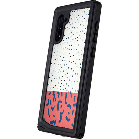 Polka Dot Split Galaxy Note 10 Waterproof Case