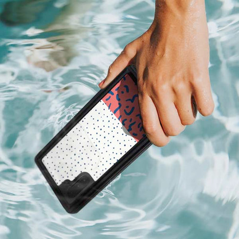 Polka Dot Split Galaxy Note 10 Waterproof Case