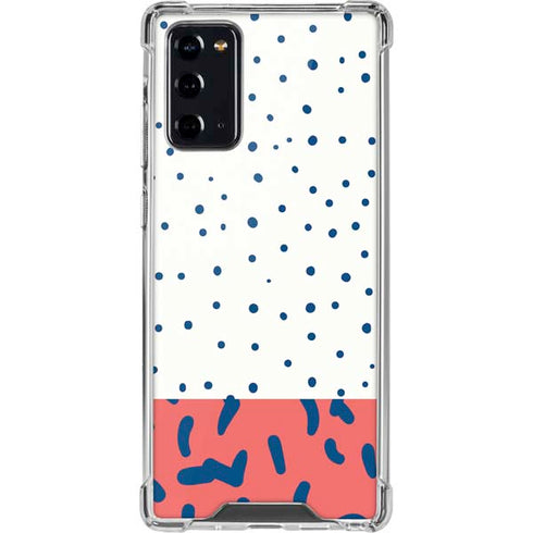 Polka Dot Split Galaxy Note20 5G Clear Case
