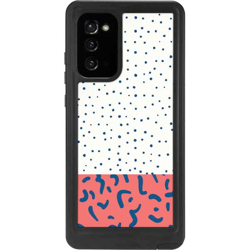 Polka Dot Split Galaxy Note20 5G Waterproof Case