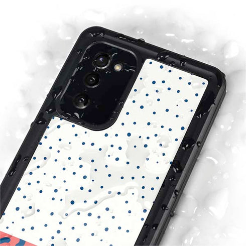 Polka Dot Split Galaxy Note20 5G Waterproof Case