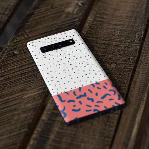 Polka Dot Split Galaxy S10 Skin