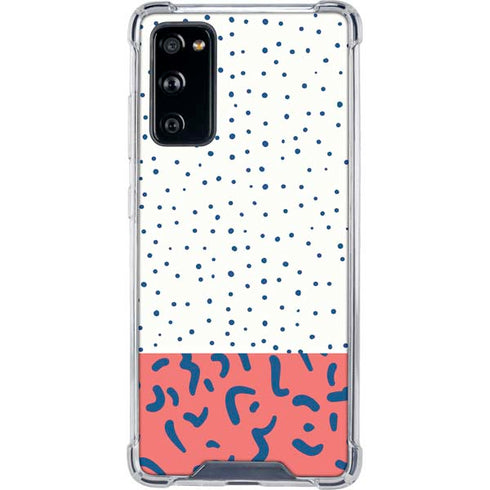 Polka Dot Split Galaxy S20 FE Clear Case