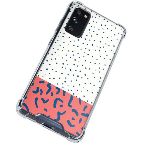 Polka Dot Split Galaxy S20 FE Clear Case