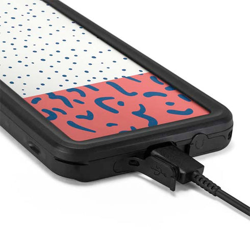 Polka Dot Split Galaxy S20 Plus Waterproof Case