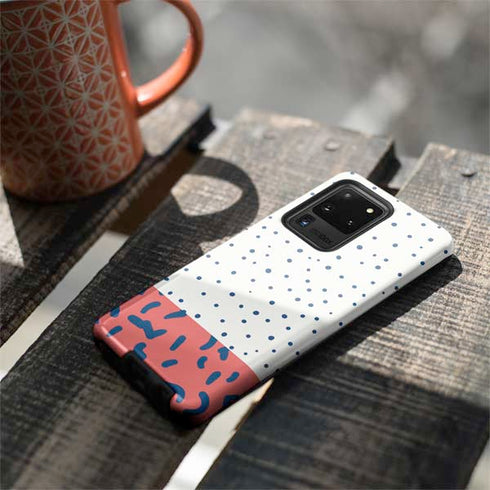 Polka Dot Split Galaxy S20 Ultra 5G Pro Case