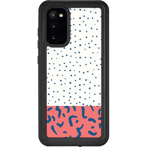 Polka Dot Split Galaxy S20 Waterproof Case