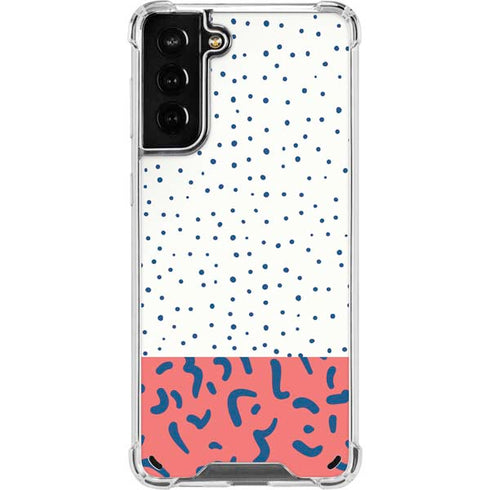 Polka Dot Split Galaxy S21 Plus 5G Clear Case