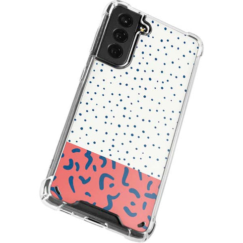 Polka Dot Split Galaxy S21 Plus 5G Clear Case
