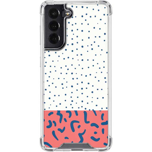 Polka Dot Split Galaxy S22 Clear Case