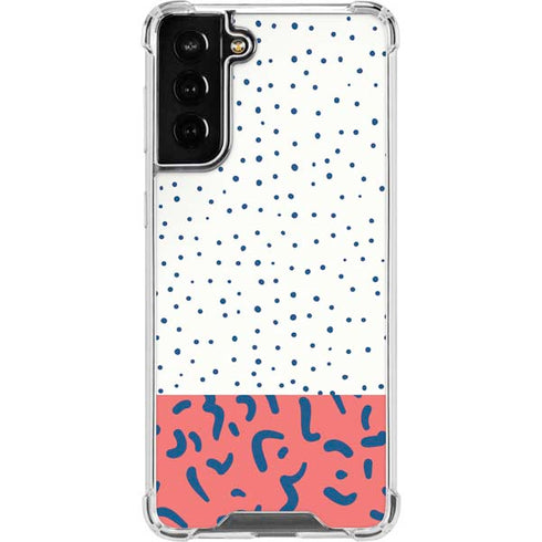 Polka Dot Split Galaxy S22 Plus Clear Case