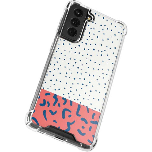 Polka Dot Split Galaxy S22 Plus Clear Case