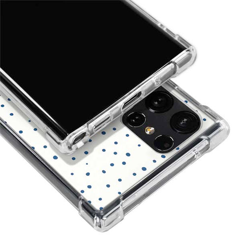 Polka Dot Split Galaxy S22 Ultra Clear Case