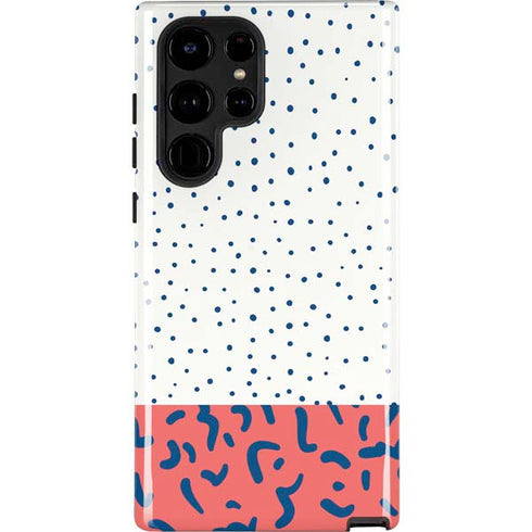 Polka Dot Split Galaxy S22 Ultra Pro Case