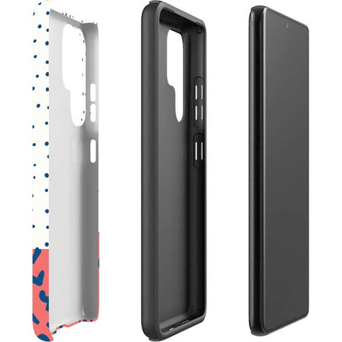 Polka Dot Split Galaxy S22 Ultra Pro Case
