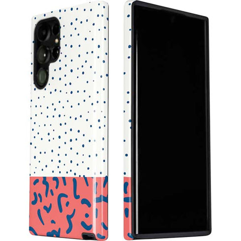 Polka Dot Split Galaxy S22 Ultra Pro Case