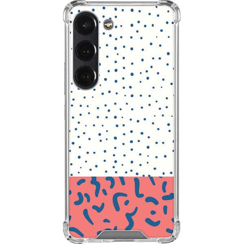 Polka Dot Split Galaxy S23 Clear Case
