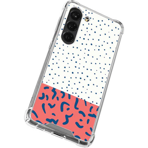 Polka Dot Split Galaxy S23 Clear Case