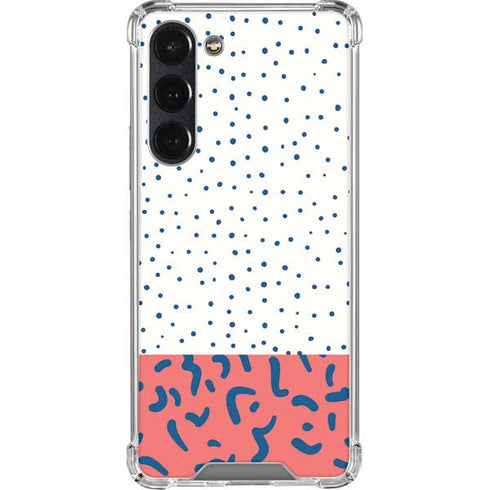 Polka Dot Split Galaxy S23 Plus Clear Case