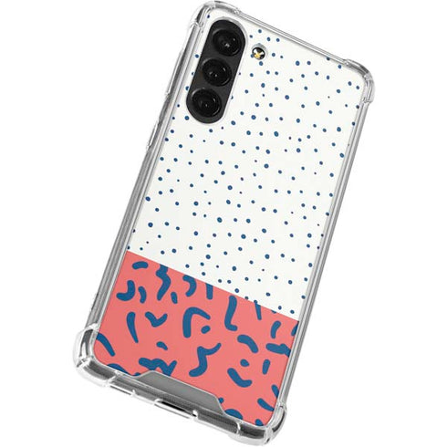 Polka Dot Split Galaxy S23 Plus Clear Case