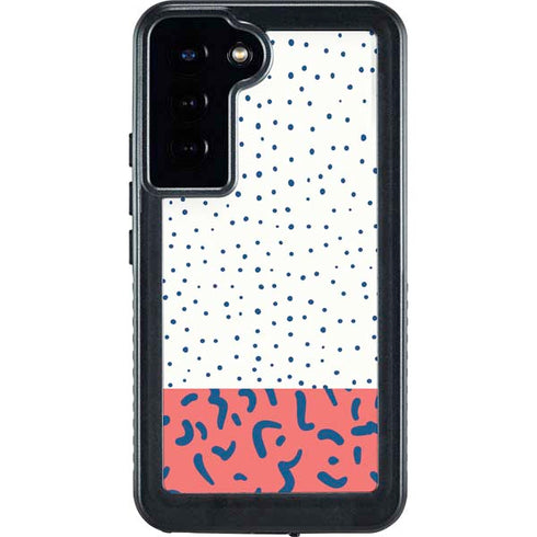 Polka Dot Split Galaxy S23 Plus Waterproof Case