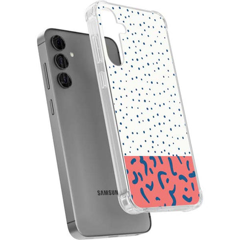 Polka Dot Split Galaxy S24 Plus Clear Case