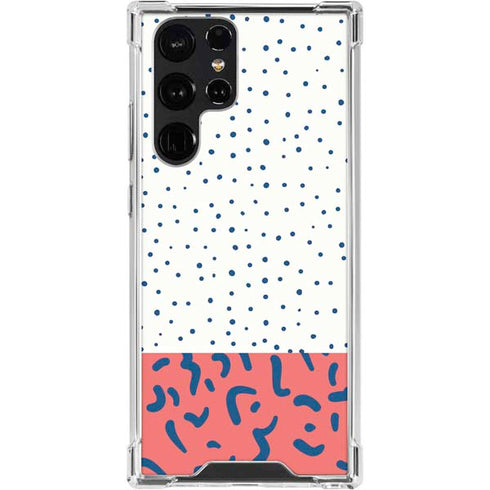 Polka Dot Split Galaxy S24 Ultra Clear Case