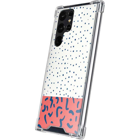 Polka Dot Split Galaxy S24 Ultra Clear Case