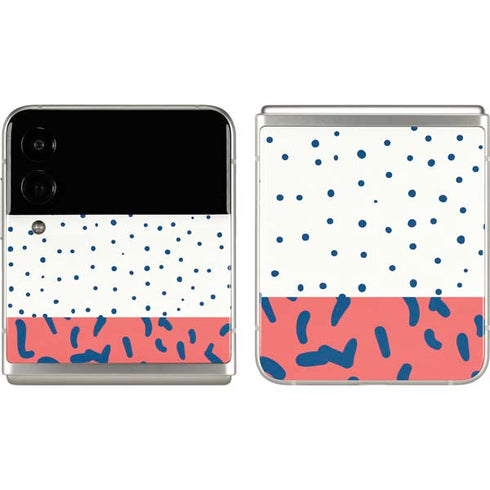 Polka Dot Split Galaxy Z Flip3 5G Skin