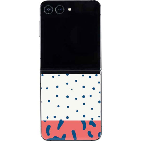 Polka Dot Split Galaxy Z Flip5 5G Skin